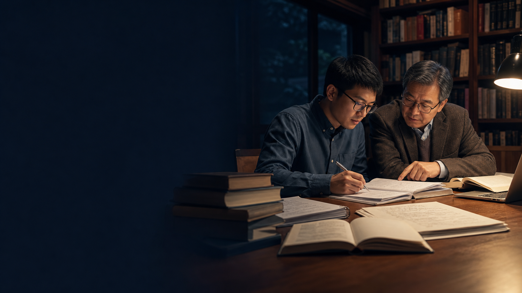 学习与规划交流场景示意